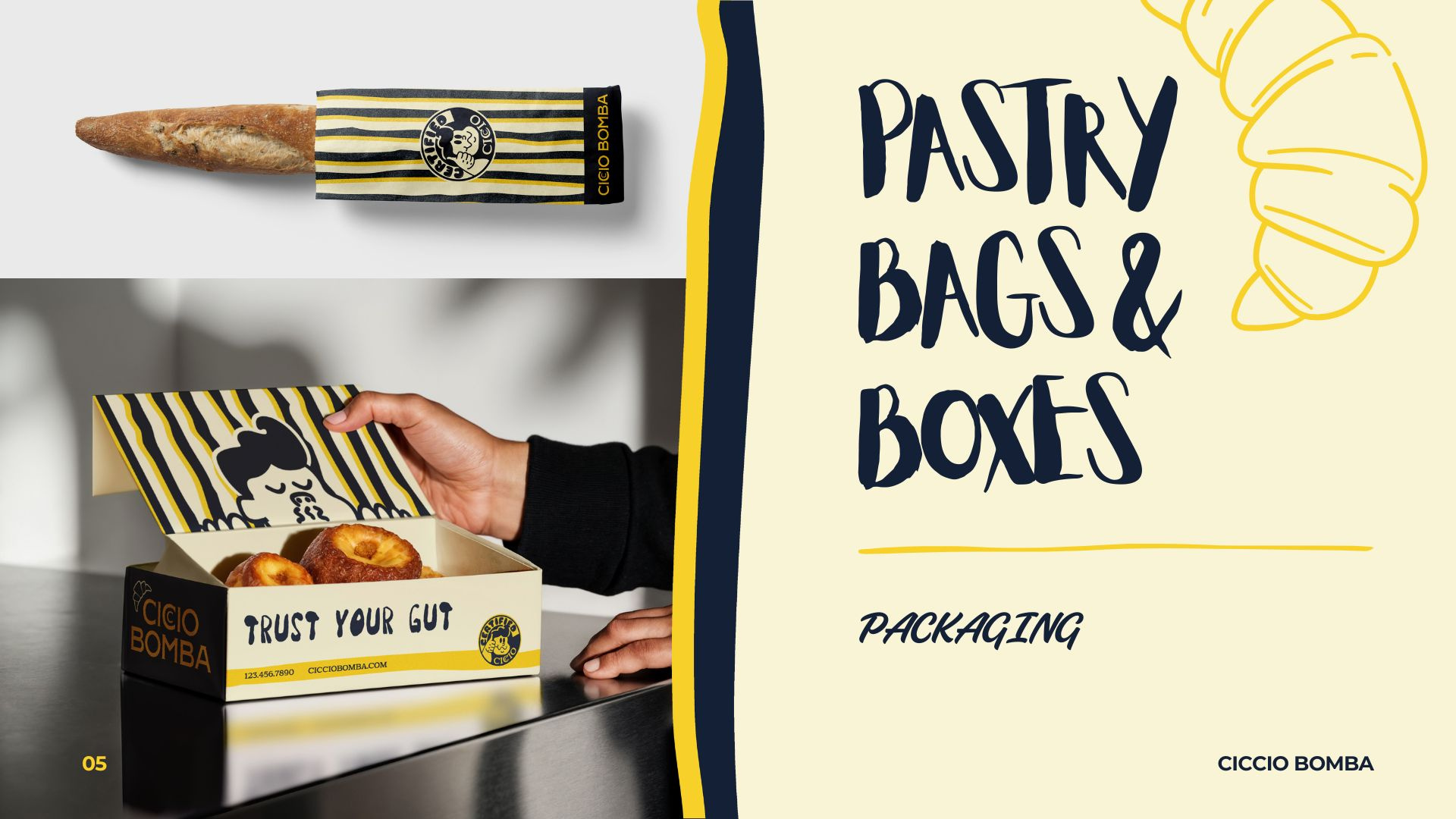 CICCIO BOMBA - SWAG & BRAND PITCH DECK apparel design brand identity branding character design food branding illustration mascot design merch design packaging design visual identity