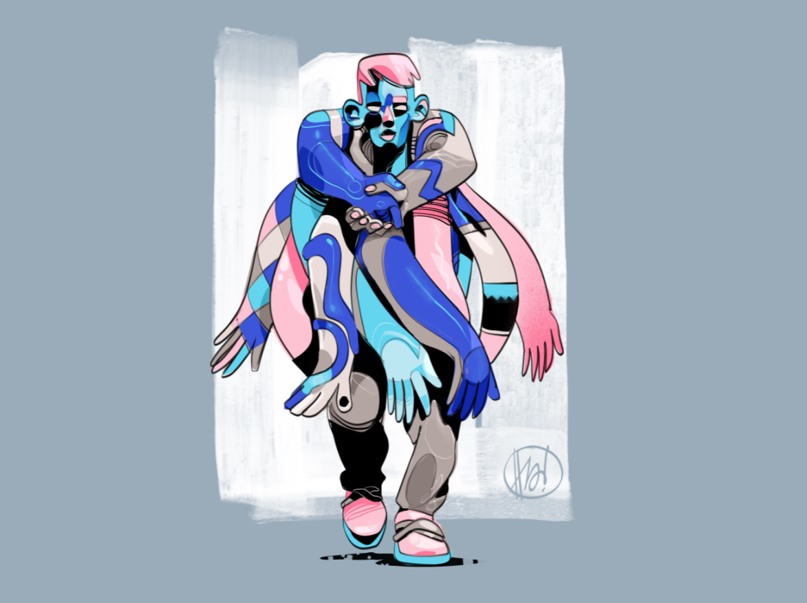 Chain Manager 🫱🏽‍🫲🏿 brand mascot chain manager character design charactersedign illustration