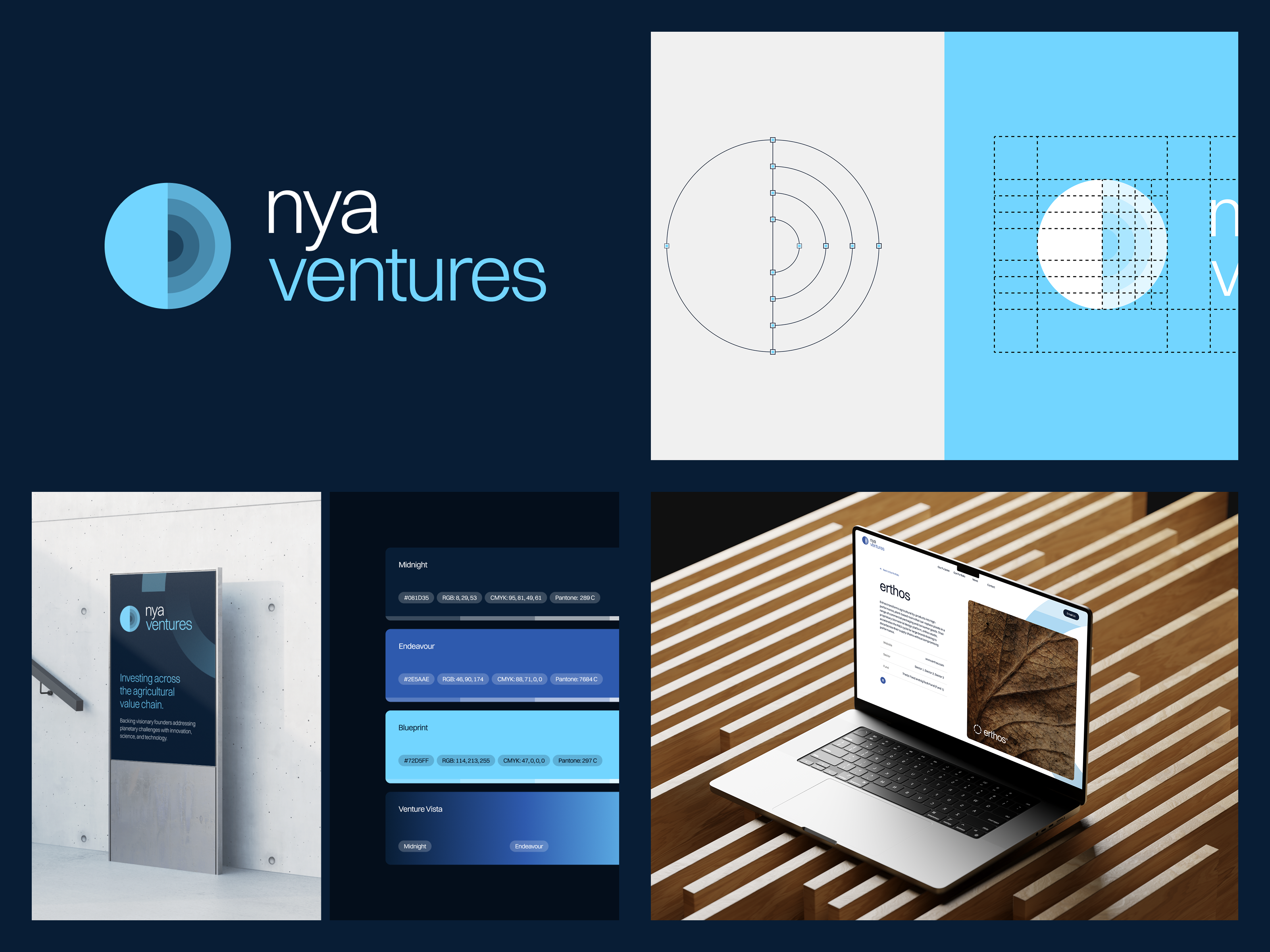 Example of NYA Ventures — Brand Identity & Digital Presence
