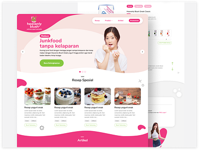 Website Heavenly Blush branding design microsite ui ui website ux ux website website