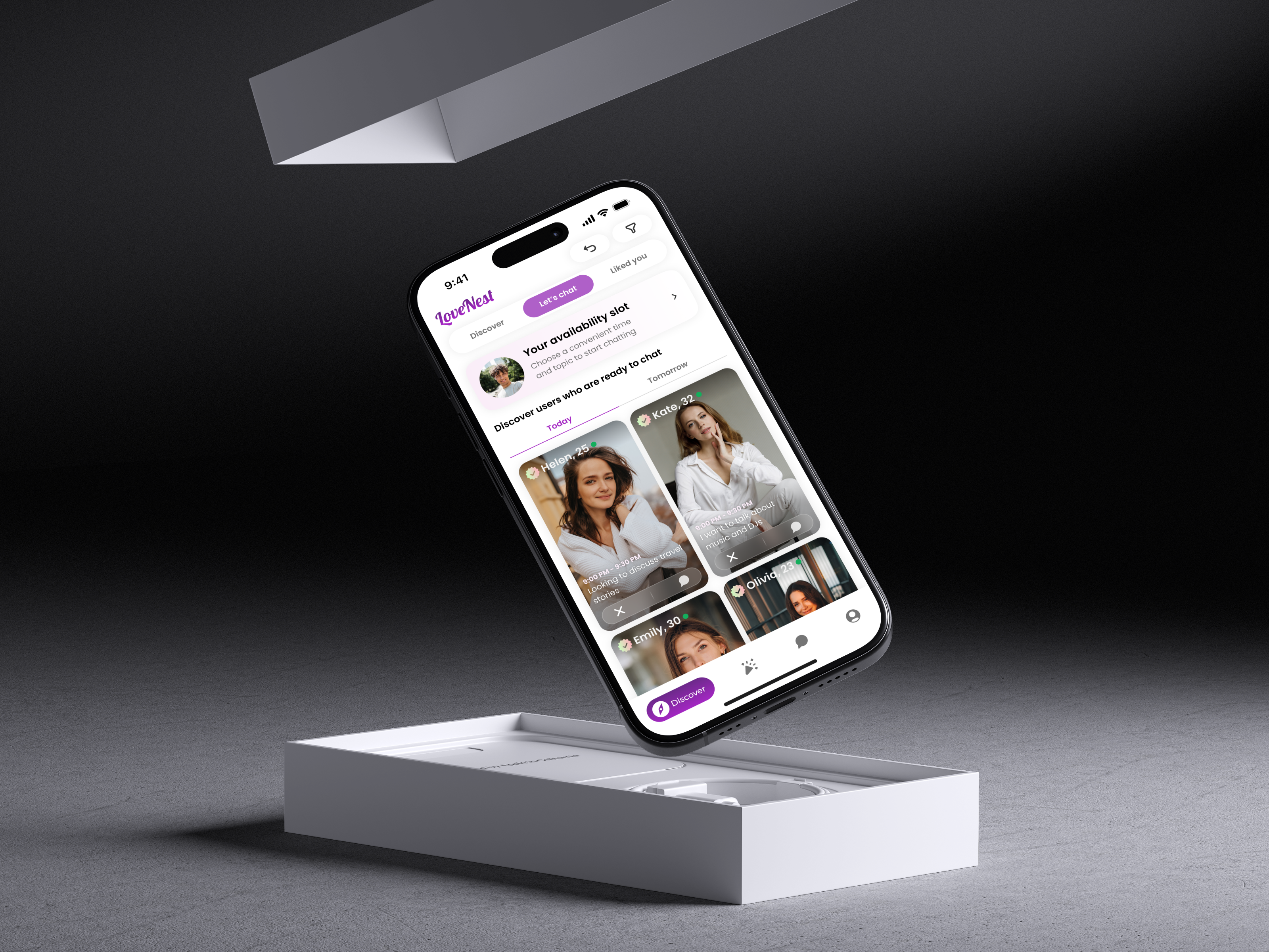 Example of Modern Dating App UI/UX Design & Development