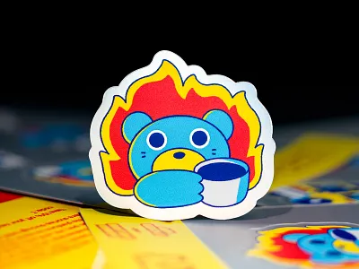 Back to the City: Part I animal animation bear branding city coffee color design die cut fire flame graphic design icon illustration nyc print sticker sticker sheet stickers work