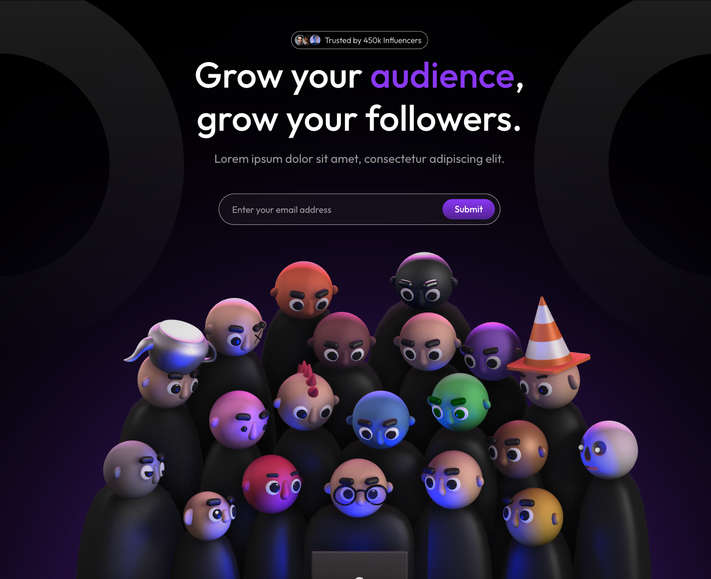 Marketing Tool - 3D Landing Page