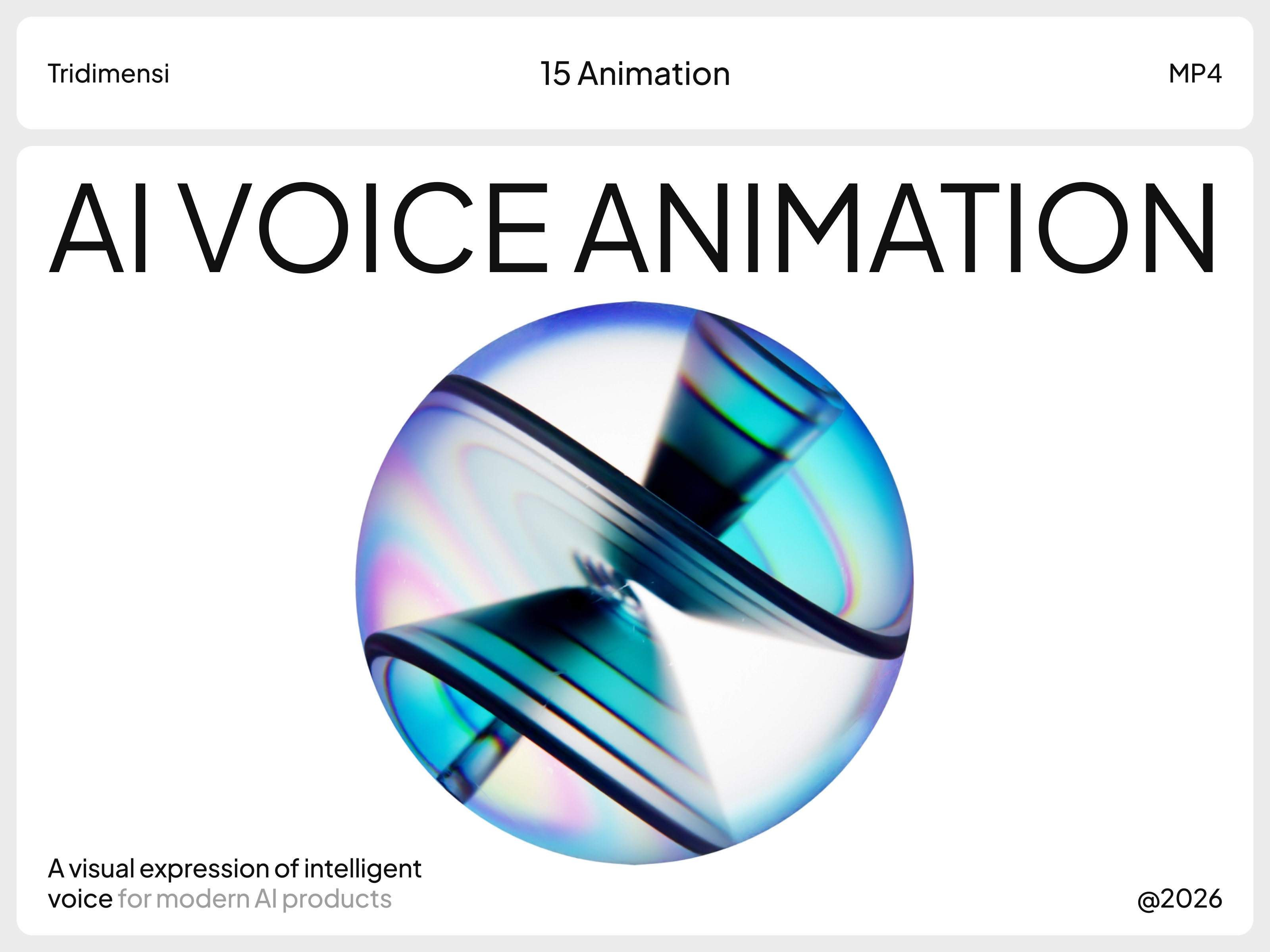 Full Preview of AI Voice Animation 3d 3d animation 3d brand concept 3d branding 3d element 3d key visual 3d motion abstract ai ai voice animation blue branding colorful key visual motion graphics purple sphere tridimensi web animation