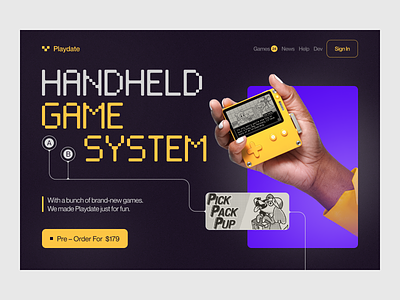 Handheld Game System branding design graphic design illustration logo minimal minimalism typography ui web