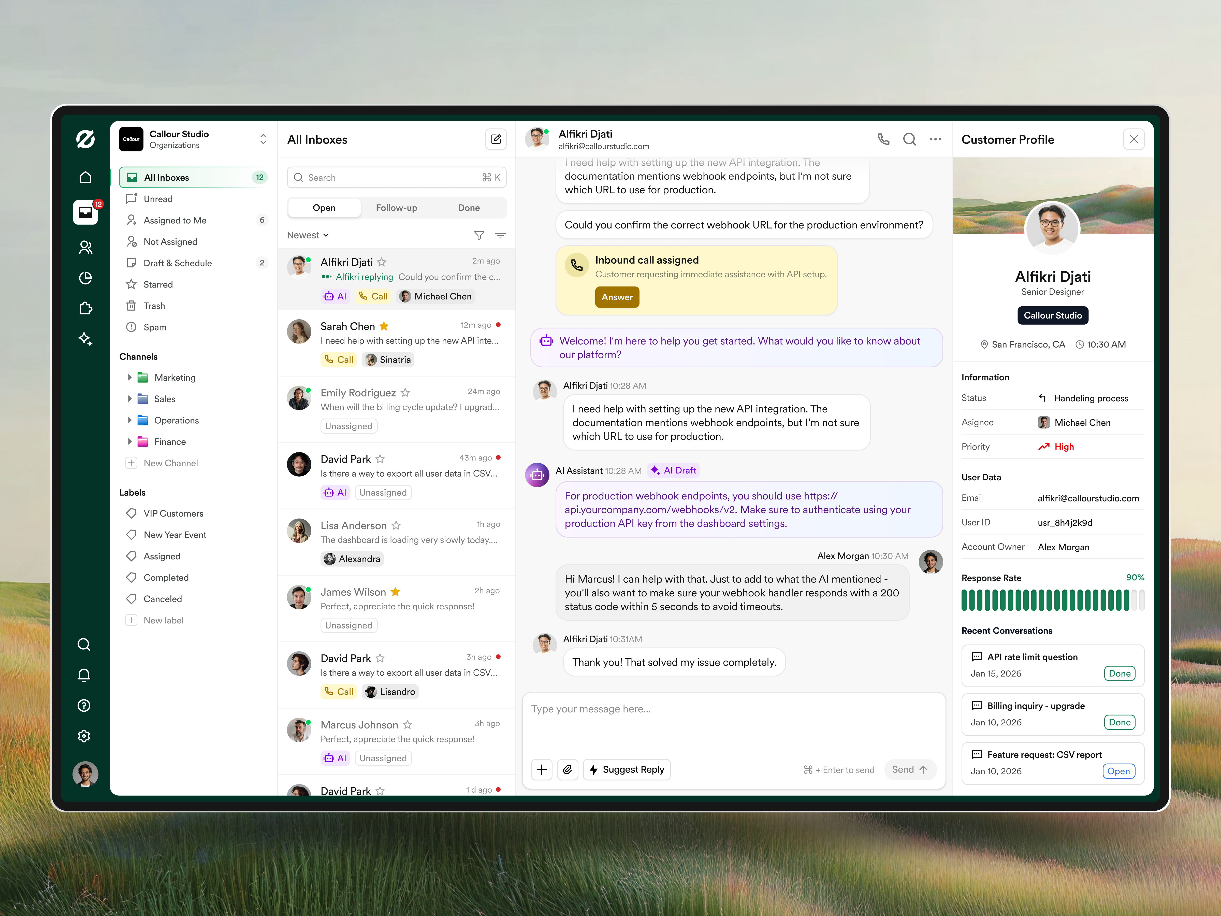 Example of Dashboard Design