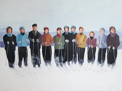 Party of Twelve, a new painting branding design graphic design illustration impressionism logo painting video