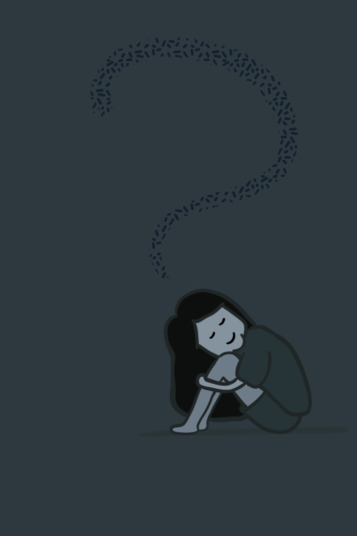 Anxiety anxiety!! anxiety art character design drawing graphic design illustration mental health questions solid vector