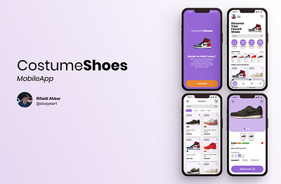 Costume Shoes Mobile App branding figma mobile app shoes ui ui design ui ux ux ux design ux ui