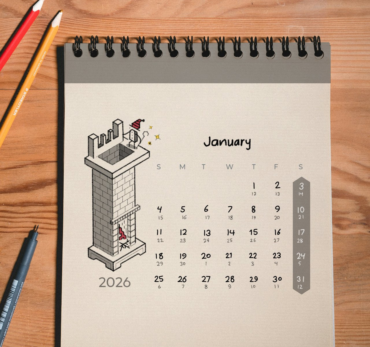 Example of Line Art Isometric Vector Illustration