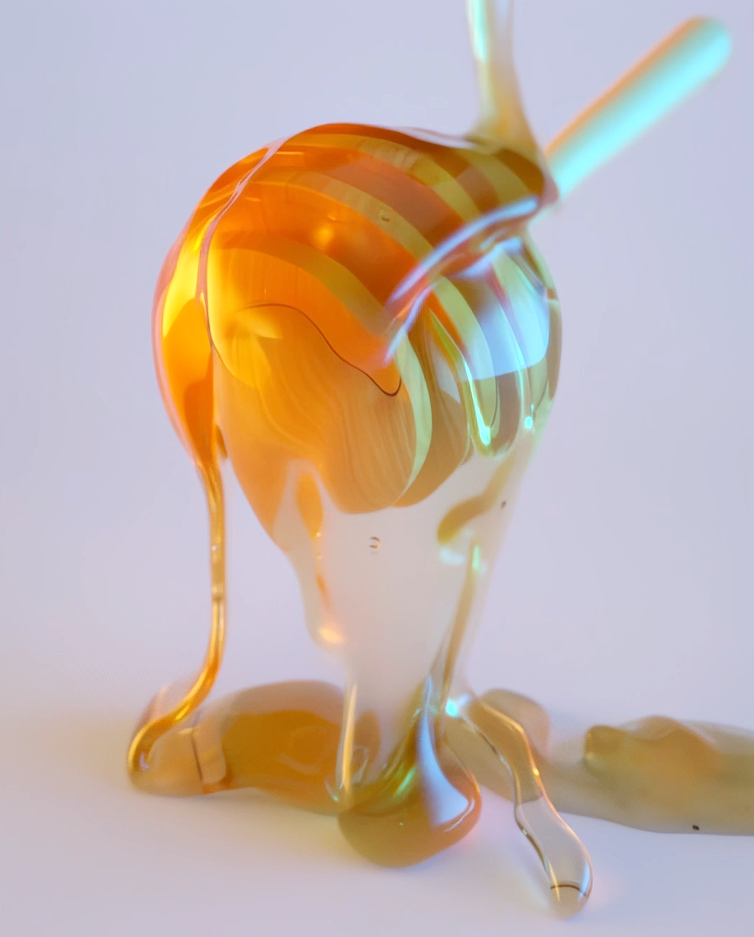 Honey Flip Simulation 3d animation motion graphics