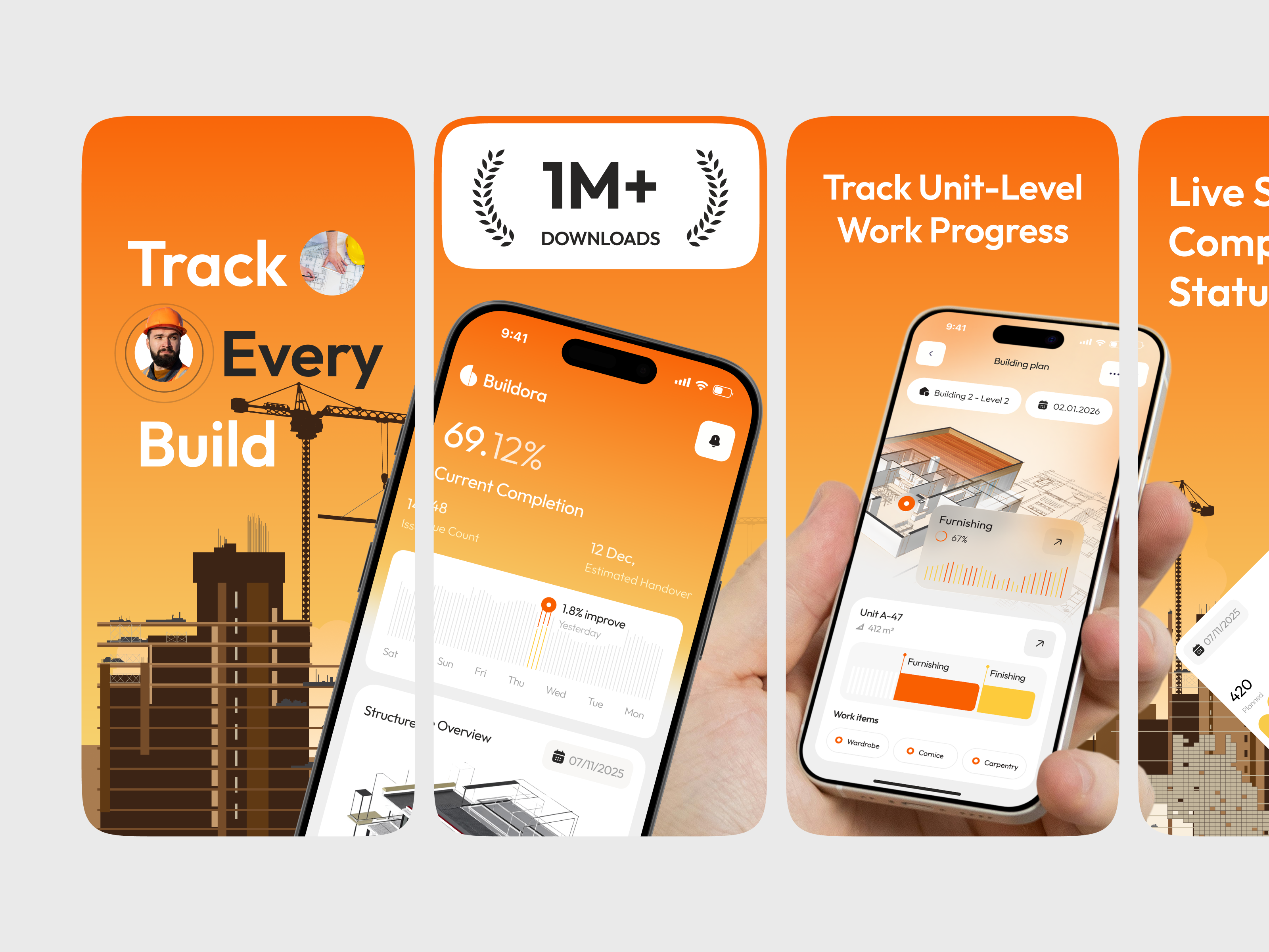 App Store Screenshots (App Store Preview) Construction App app app design app screenshots app screenshots design app store preview app store screenshot app store visuals apps store appstore construction app mobile mobile app playstore playstore screenshot screenshoot screenshot design screenshot ui