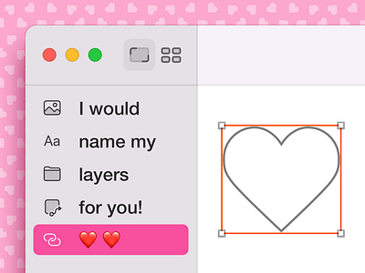 I would name my layers for you madewithsketch sketch valentines day