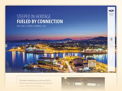 Piraeus Marine Club Website Redesign & Development web design web development wordpress