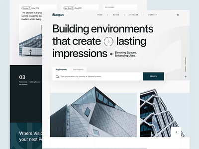 Asgard — Architect Website Design agency animation architect building buy green homepage house interior landing page mobile motion pattern project property responsive sell space studio website