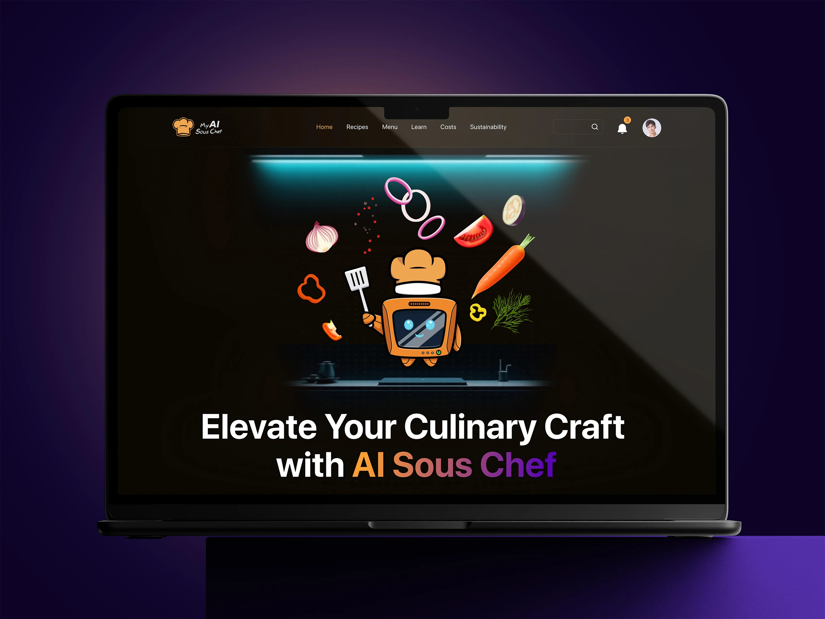 AI Chef | SaaS website design UI/UX ui ux web design website development