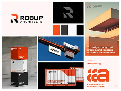 ROGUP Architects R Logo — Bold Minimal Geometric Identity. architectlogo architecturebranding architecturelogo boldlogo brandidentity branding constructionlogo geometriclogo graphic design identitydesign letterlogo logodesign logotrends2026 minimalistbranding minimallogo modernlogo monogramlogo radxripon rlogo timelesslogo