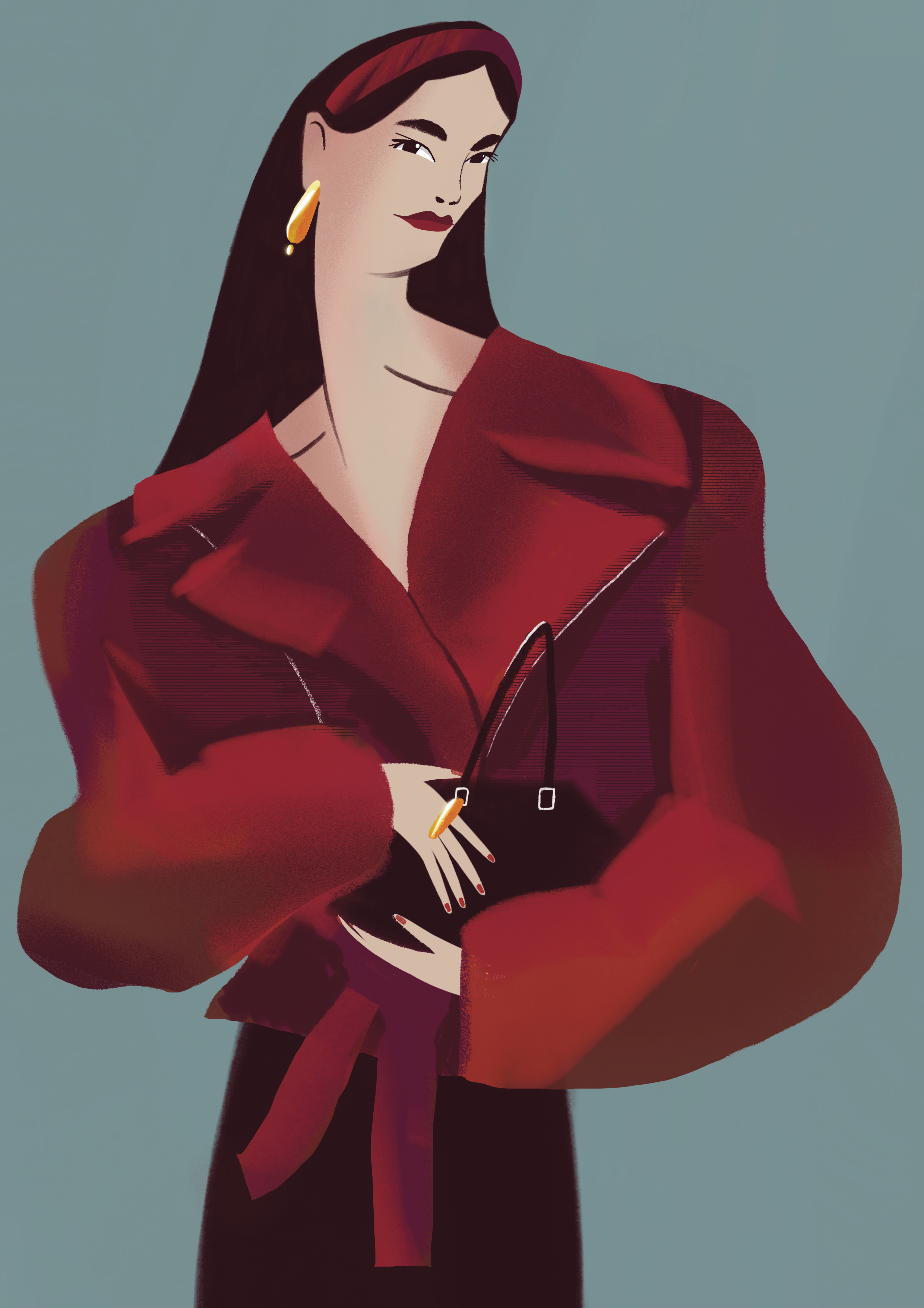 Editorial Fashion Portrait editorial fashion illustration portrait style women