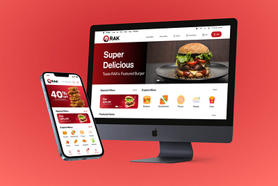 RAK Tasty Hub | UI / UX Design | Website & App graphic design ui