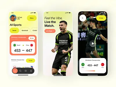 TENNIS X ✦ Live Score App app design design figma illustration interface mobile mobile app mobile app design mobile ui modern popular product design startup tennis app ui ui design uiux user experience design user interface design ux design