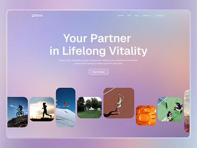 Health & Wellness Website UI biomarker design health tech healthcare landing page longevity medical website saas landing page ui web web design webdesign website website design wellness