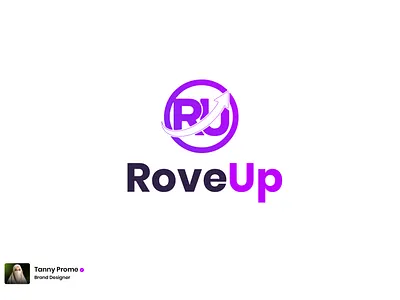 Roveup I E commerce Shop Logo Design brand designer branding designer e commerce shop logo logo design monochrome logo roveup