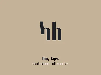 Ring Eyes contextual alternates font design ochakov opentype ring eyes ring font family typeface design typography