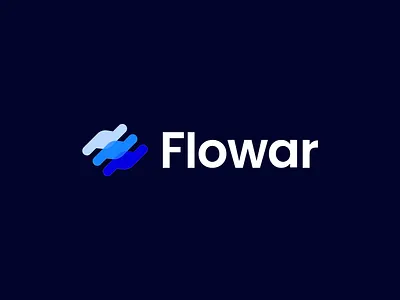 Flowar – Modern Saas Logo Design flow identity logo saas
