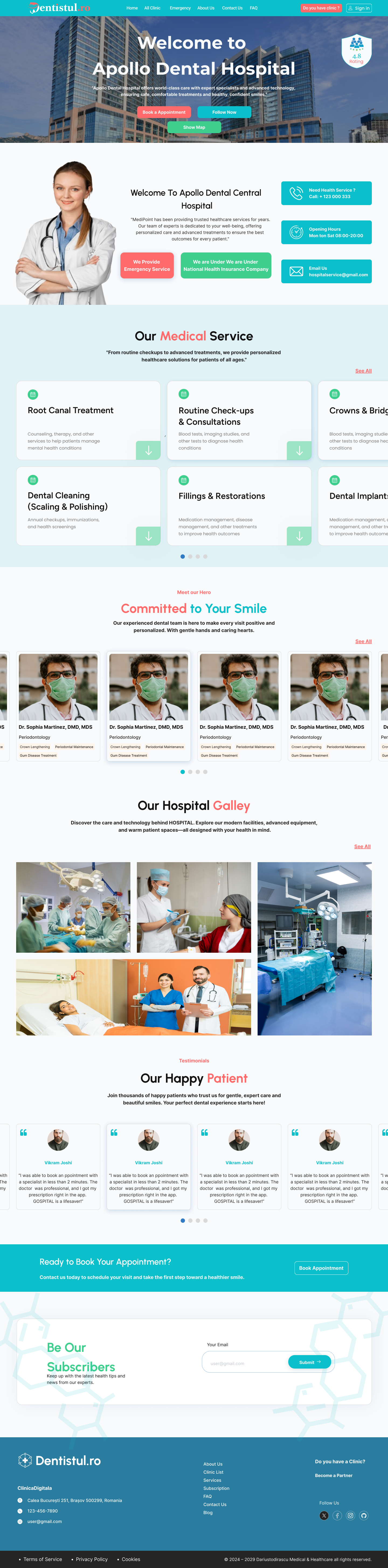 Clinic Profile clinic clinic profile clinic website figma ui uiux ux website