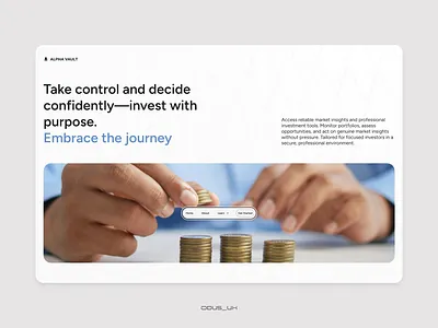 Hero Section UI featuring a floating Nav Bar challenge design trends ui ui trends ux