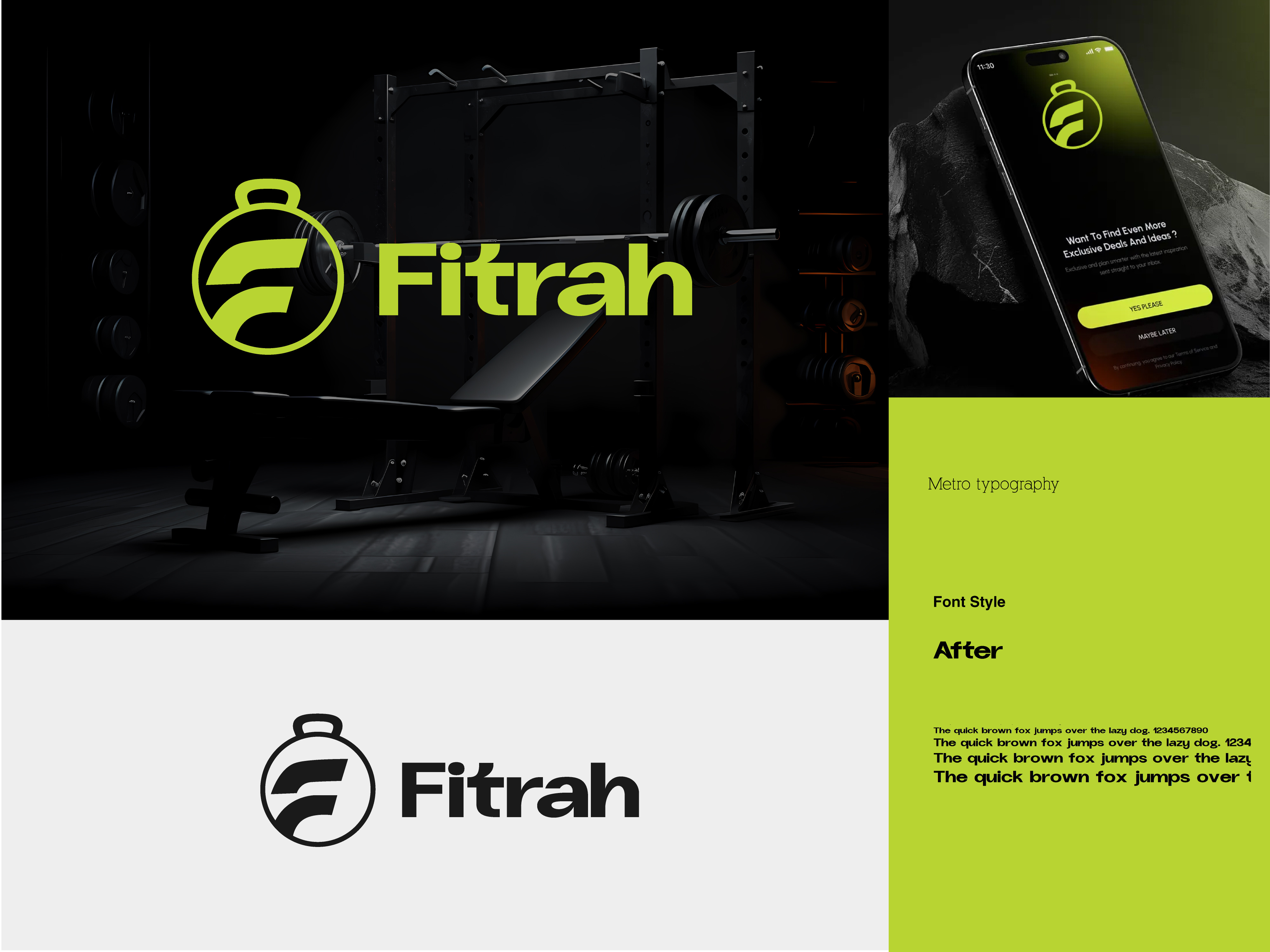 Example of Fitness Logo Identity Design