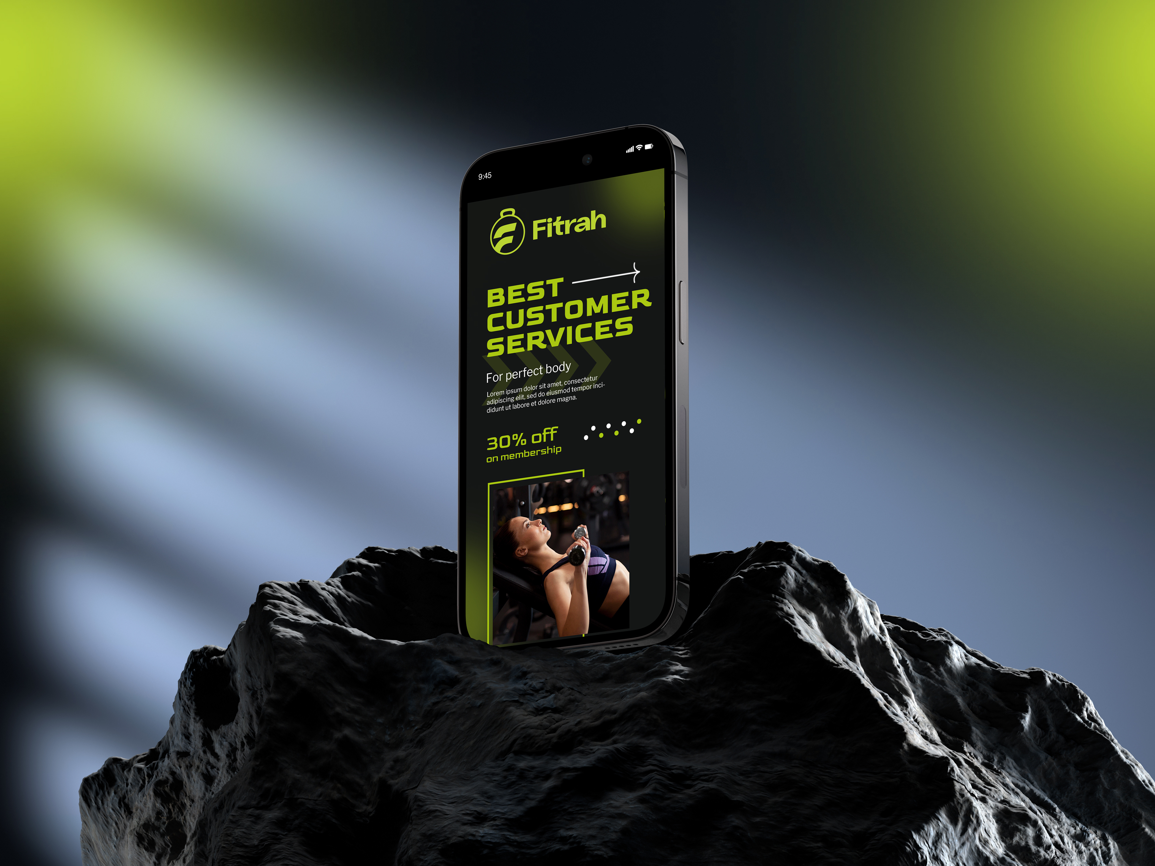 Example of Fitness Logo Identity Design