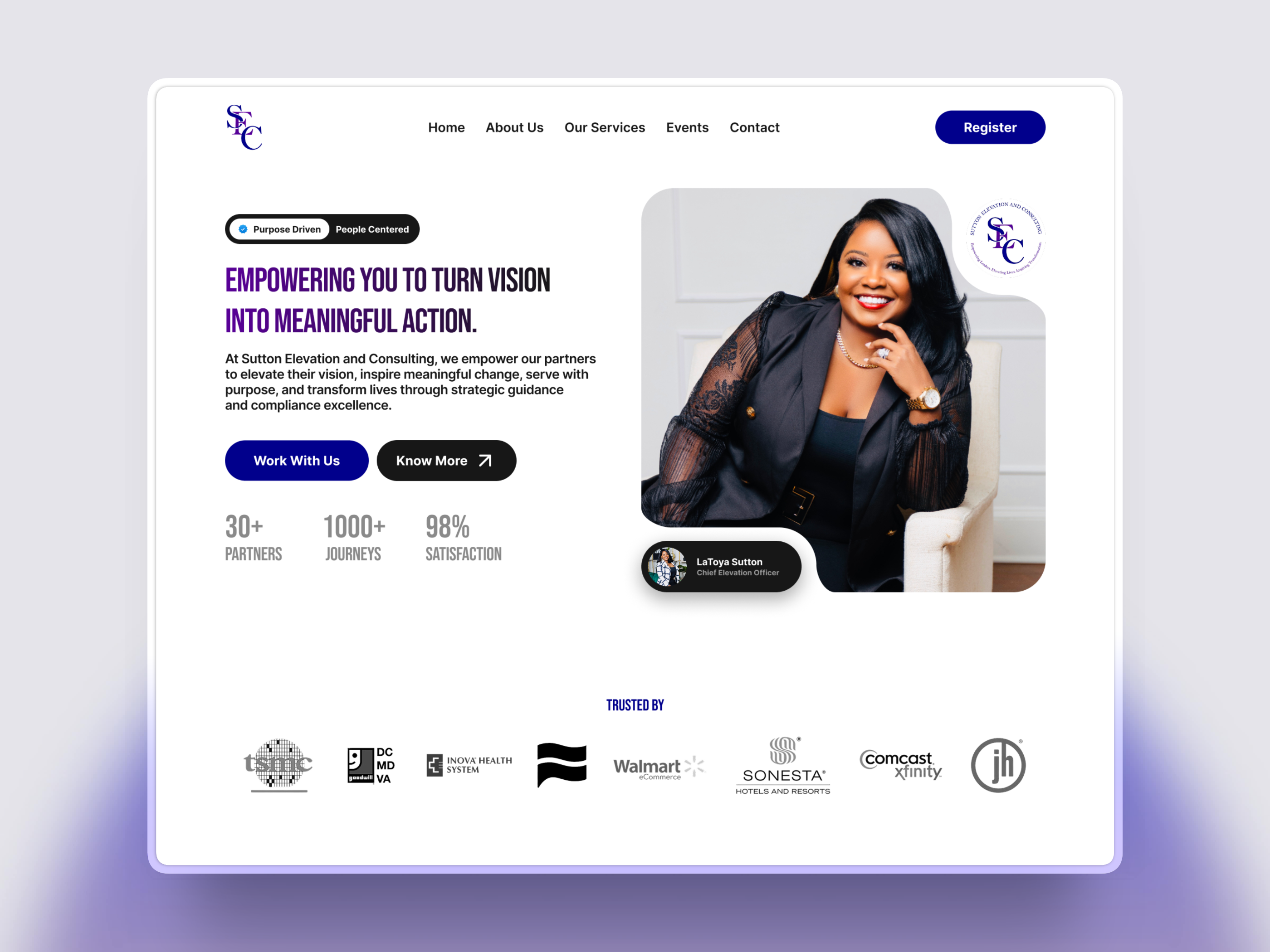 Example of Sutton Elevation Consulting - Website Redesign