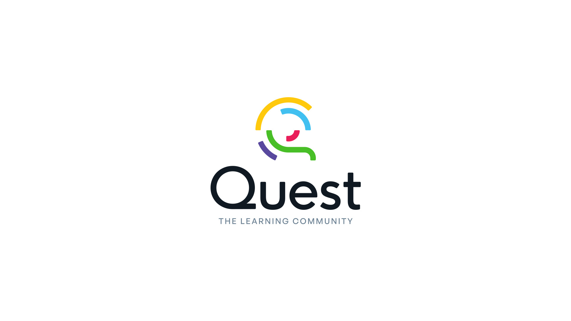Quest - The Learning Community brand identity branding children colorful community diversity education effendy india learning letter q logo logo design maze pattern q q logo quest smile