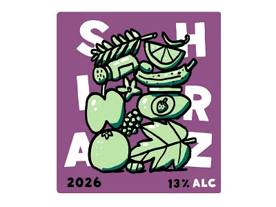 When the fruit bowl gets a little too confident adobe adobephotoshop brush design fruits green handdrawn illustration labeldesign mocup muti notes purple wacomgallery