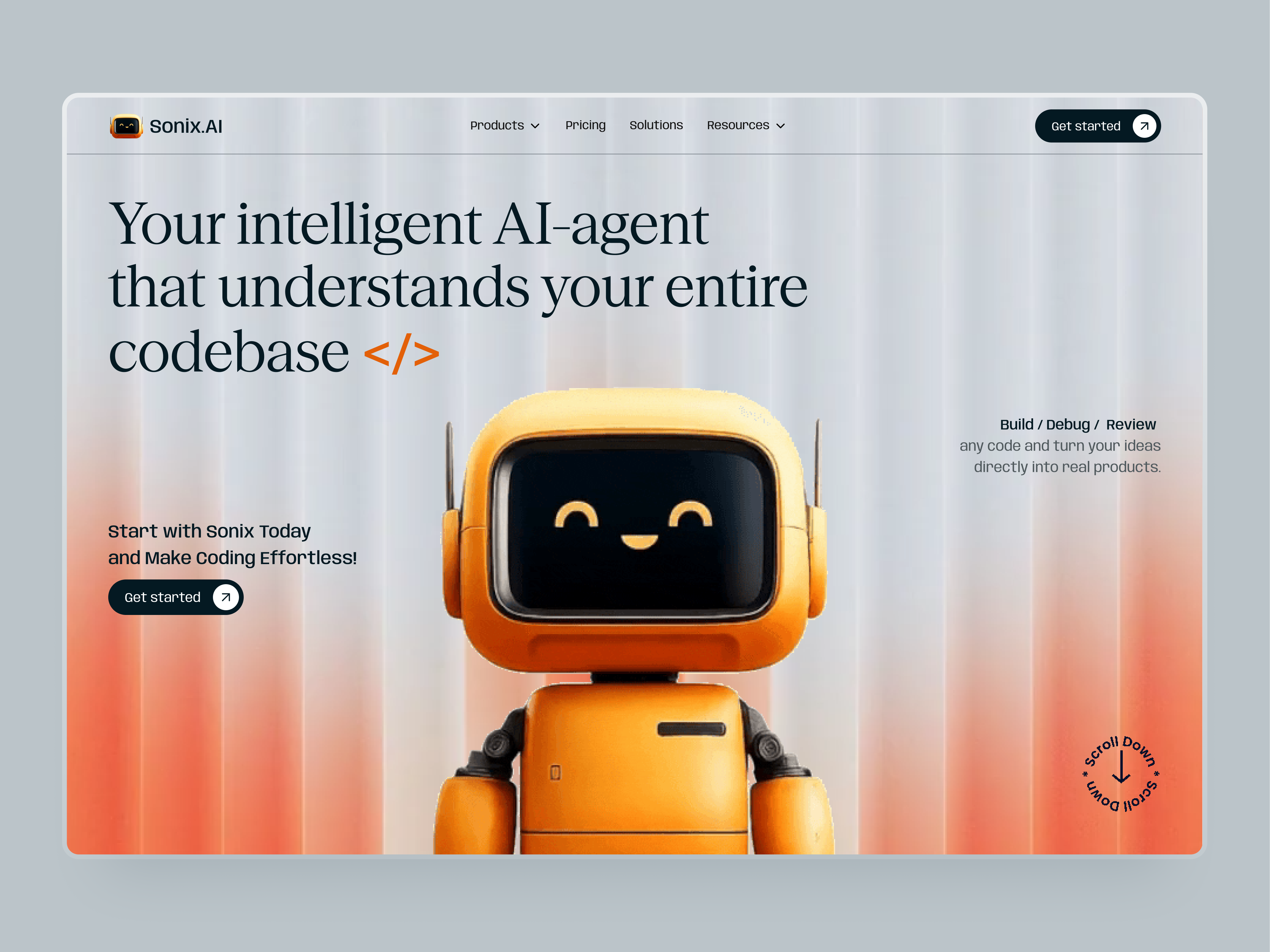 AI Coding Agent Website Design ai ai agent ai agent website animation artificial intelligence code codebase coding data base design developer landing page programming sass source code ui ux web design workflow
