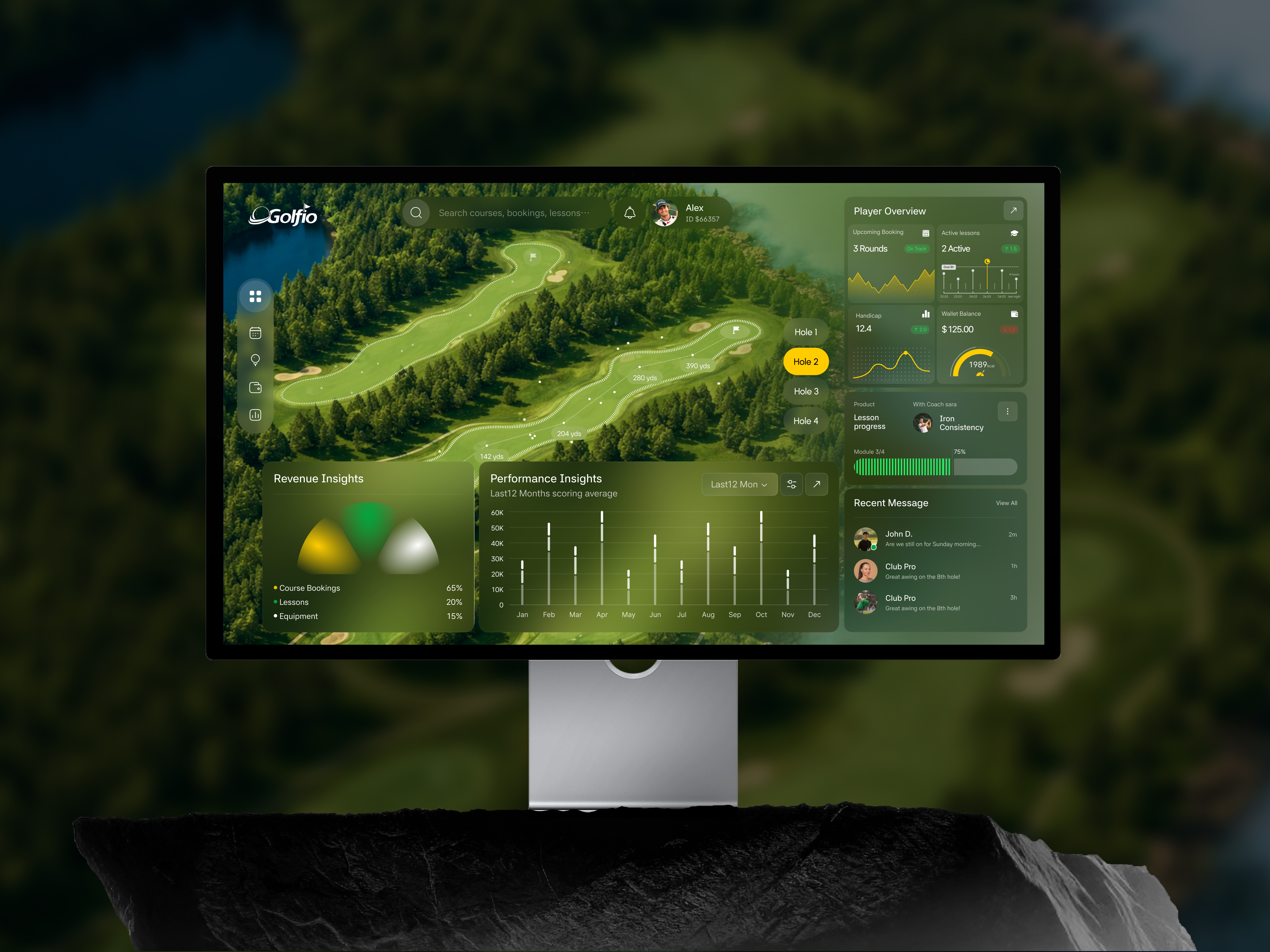 Example of ⛳ Golf Platform UI/UX Design