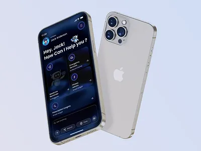 AI Health Assistant Mobile App UI ai ai app ai assistant ai powered app app design chat ui data visualization design diet tracking fitness app health app health tracking healthcare healthtech ios mobile mobile app ui ui wellness