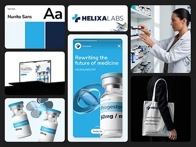 Brand Identity for Helixa Labs brand branding