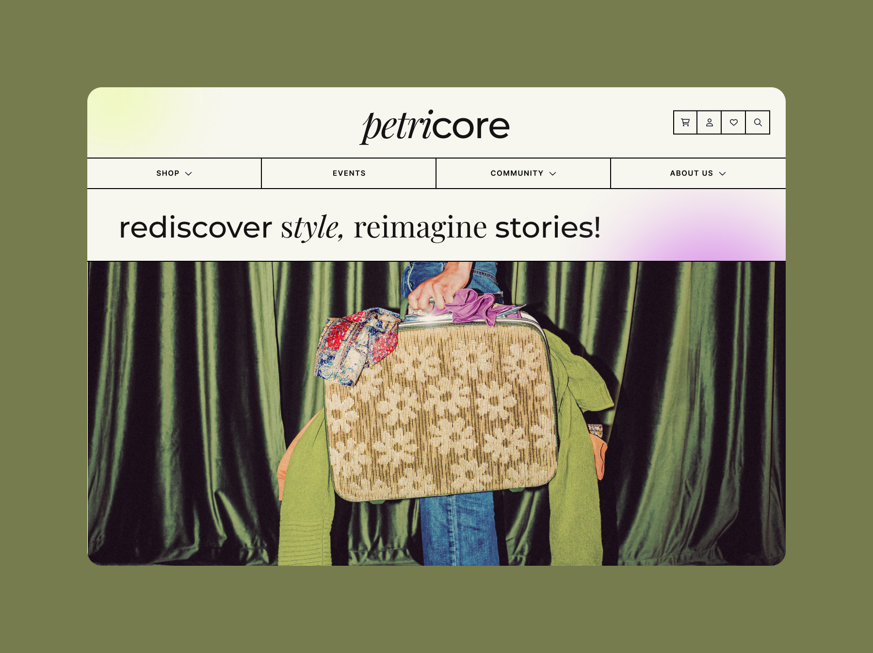 Sustainable Shopping Website branding figma graphic design retro ui user research ux uxui vintage