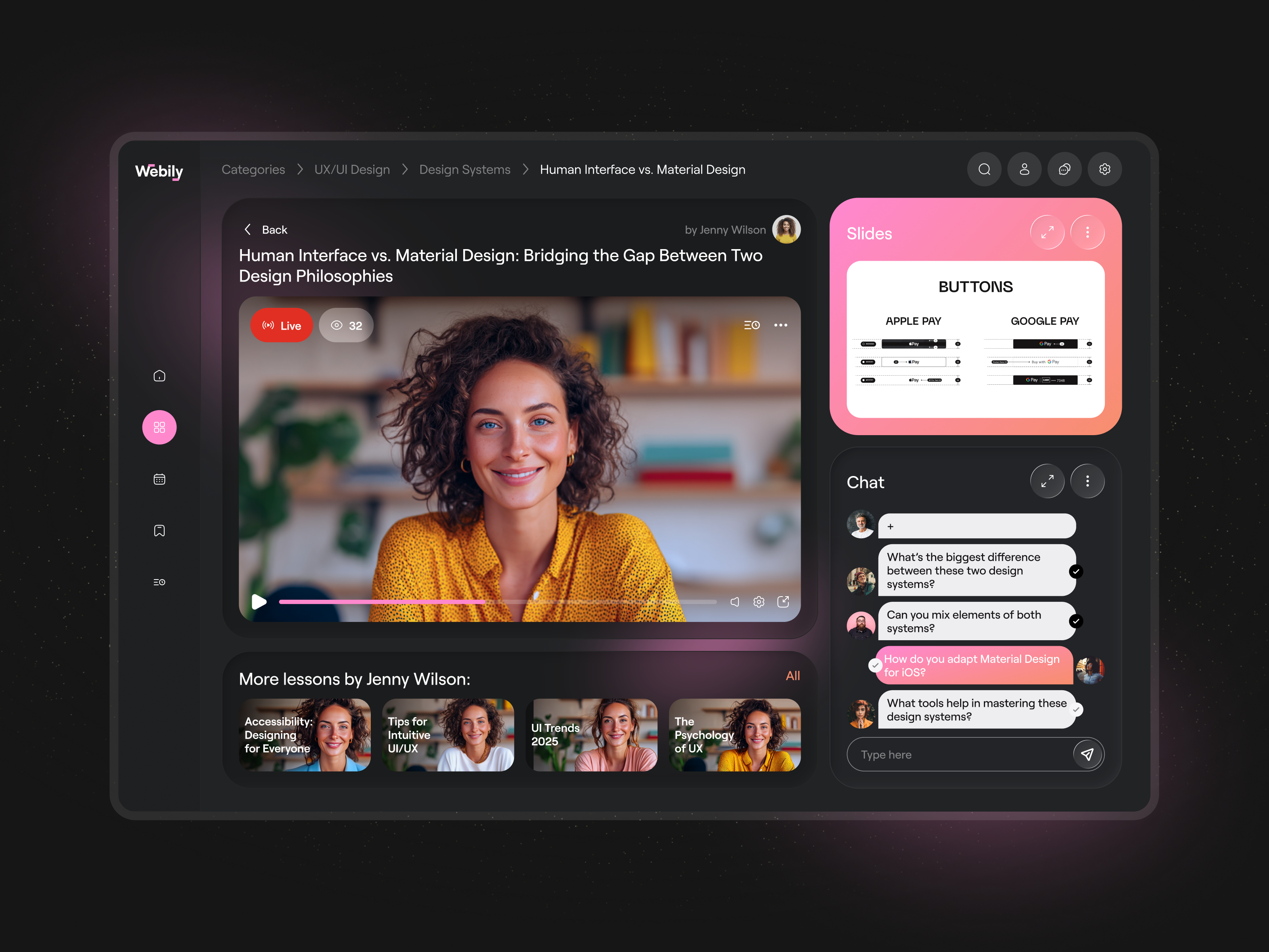 📺 Product design for the webinar platform | Hyperactive call chat dark ui dashboard design hyperactive platform product design saas ui ux video call web app web design webinar