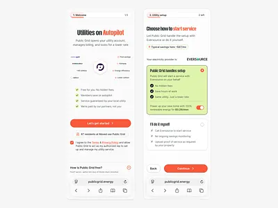 UI color exploration account setup ai automation autopilot crm mobile onboarding onboarding onboarding flow progress select setting up setup step by step utility onboarding utility setup