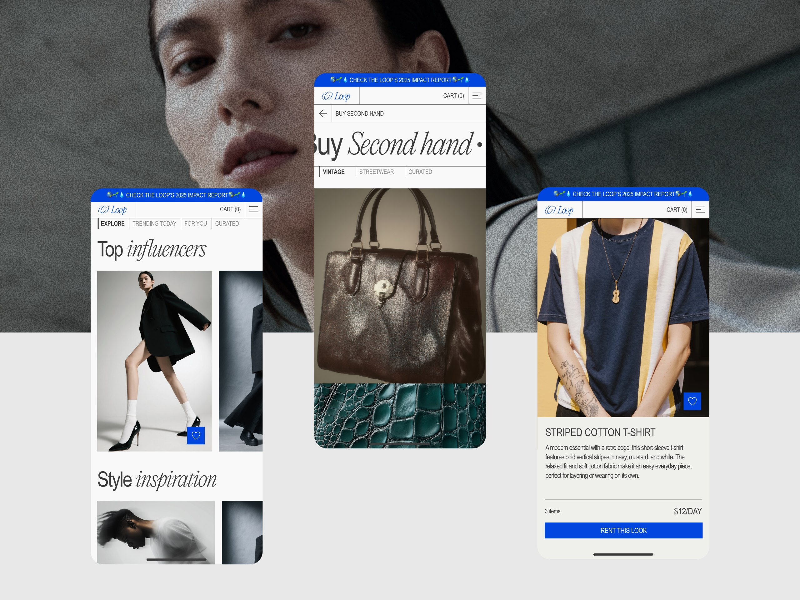 LOOP — Fashion E-commerce UI Design ecom ecommerce fashion fashion design fashion store online store store sustainable fashion ui ui design web web design