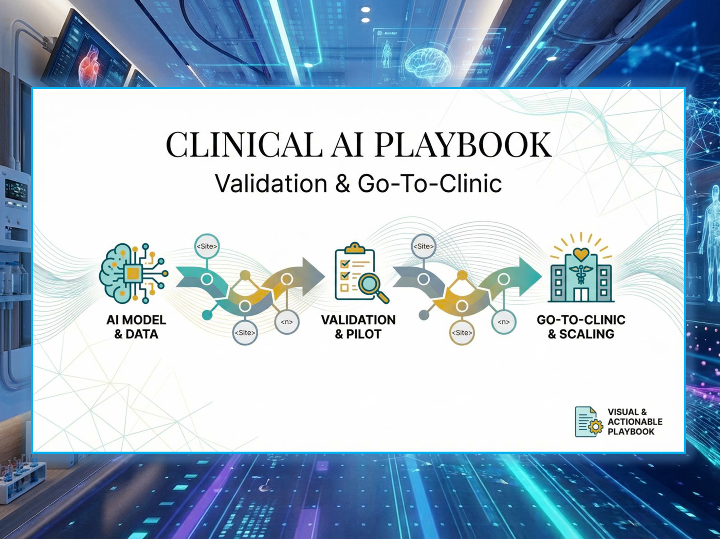 Clinical AI Playbook | Concept Presentation ai clinic concept design health ideas nutrition powerpoint presentation