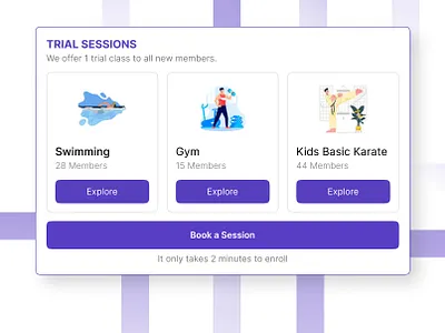 Sports & Fitness Membership UI Concept 🧘‍♂️⚽ book explore