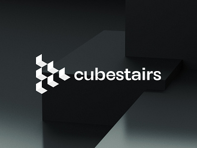 cubestairs-Furniture e-commerce website logo brand design brand identity branding cube design ecommerce ecommerce logo furniture furniture logo logo minimal modern logo stairs