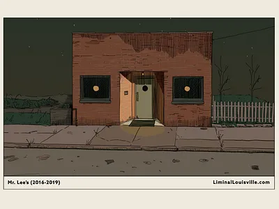 Mr. Lee's Illustrated Postcard architectural art artist drawing illustration illustration design illustrator ink drawing limited color line art nostalgic pen and ink postcard print design retro vintage