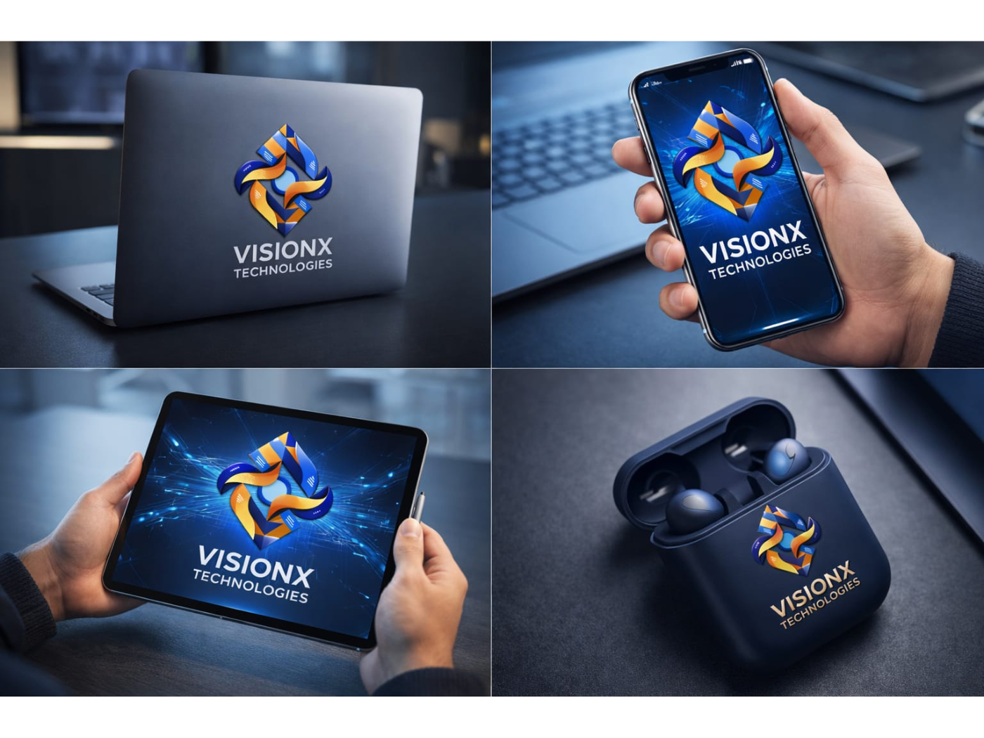 VisionX – Modern Tech Logo Design 3d abstract logo ai logo branding corporate logo creative logo digital brand identity futuristic logo gradient logo graphic design it company logo logo modern logo design saas logo startup branding tech logo technology logo