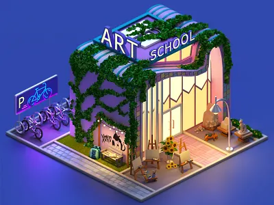 Modern Art 3d blend blender blender3d blendercycles design illustration