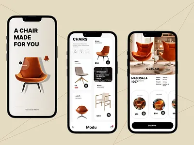 CHAIR: Furniture Shopping App UI figma mobile app design productdesign ui uiux